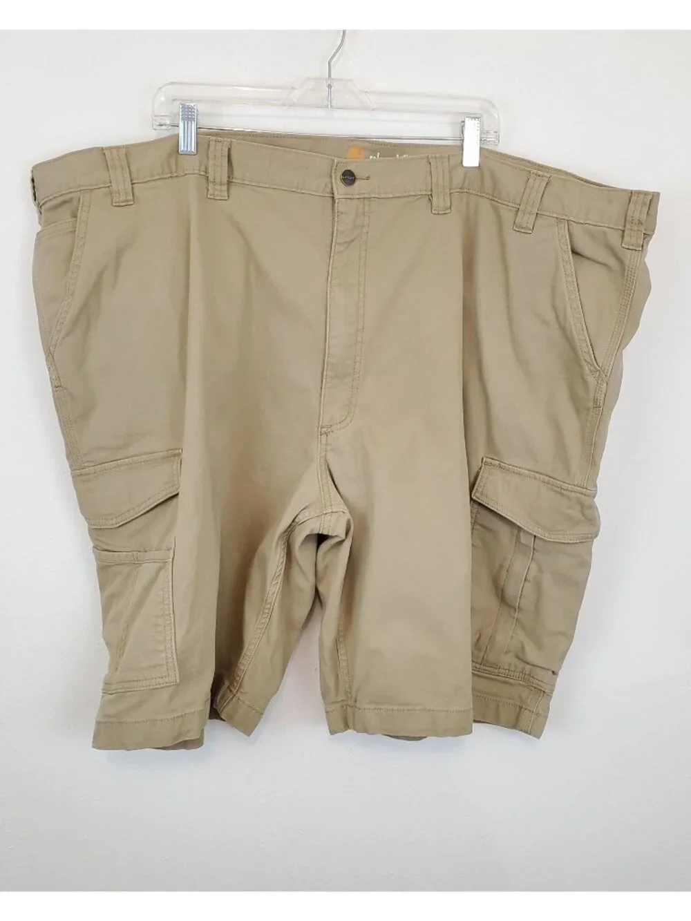 Carhartt khaki relaxed fit cargo work shorts
